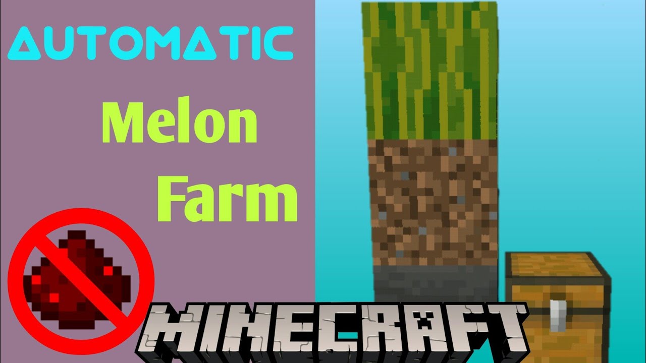 Cheap and Automatic melon farm - Minecraft || UnExpand