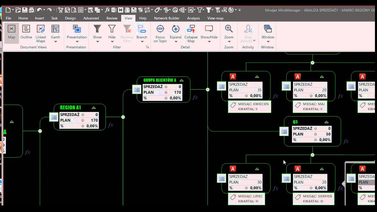 Mindjet MindManager - Analiza Sprzedaży