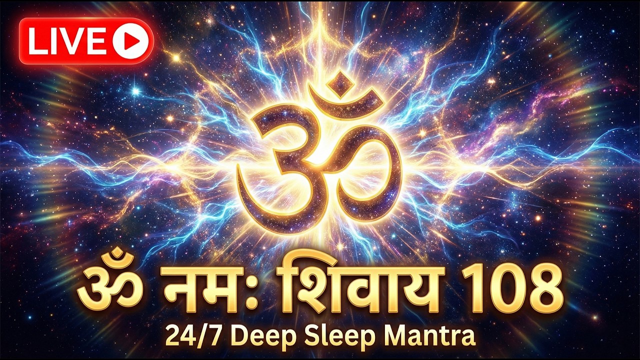 🔴 LIVE: ॐ नमः शिवाय 108 Chant | 24/7 Deep Sleep Meditation | Powerful Shiva Mantra