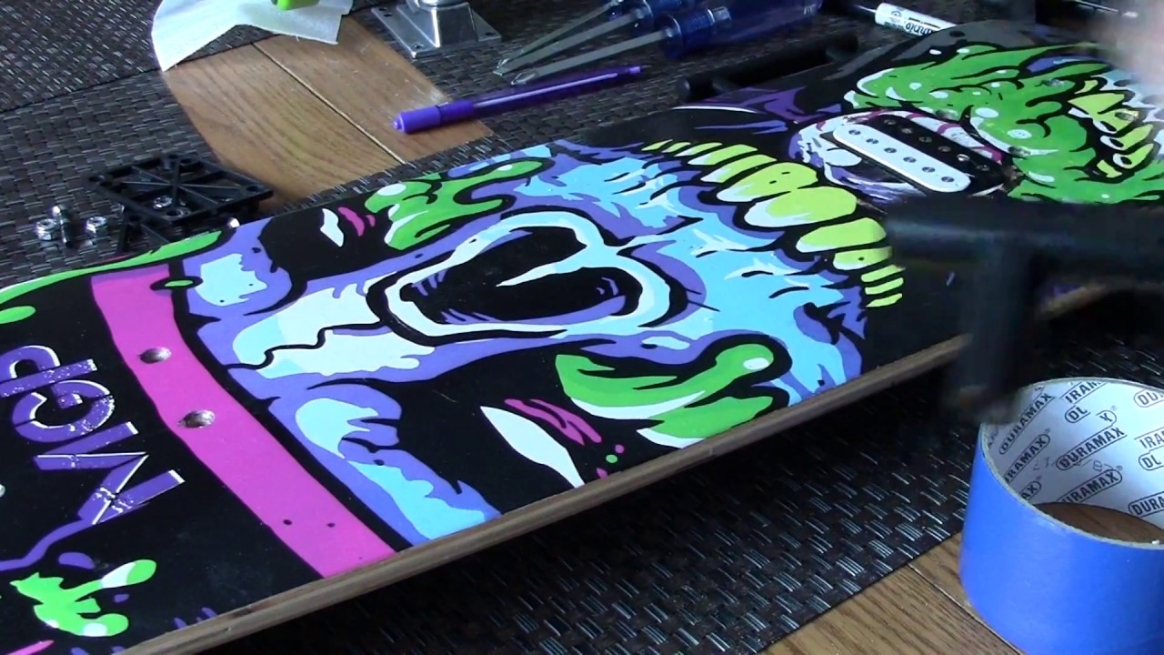 Skateboard Guitar Build Project part 1.3