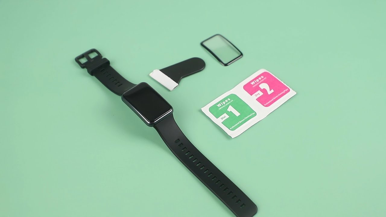 How to install the screen protectors to Huawei Watch Fit.