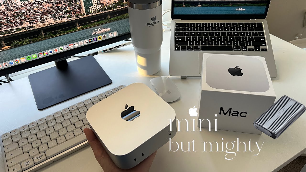 맥미니 M4, 새로운 애착 컴퓨터  | 외출 가능? | 지극히도 사적인 리뷰 | 22인치 포터블 모니터 + m.2 인클로져 | 맥미니 + 맥북에어 조합 (유니버셜 컨트롤 만세)
