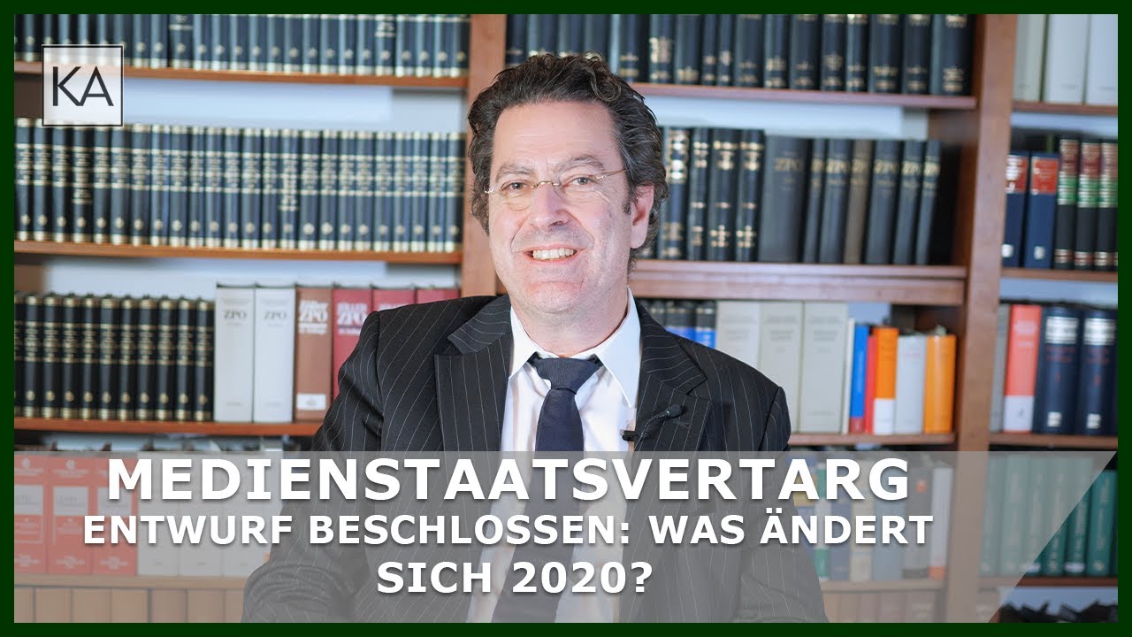 Neues Medienrecht 2020: Der Medienstaatsvertrag | Rechtsanwalt Dr. Knies