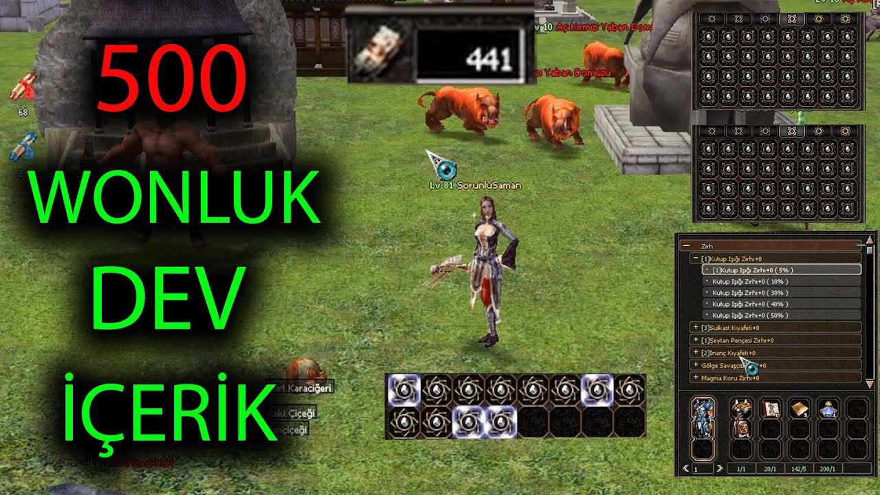500 WONLUK SİMYA DENEDİM / KAR MI ZARAR MI ? METİN2 RUBY CHARON / SORUNLU NİNJA