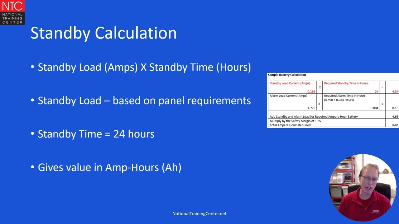 Two-Minute Training: Standby Battery Calculation