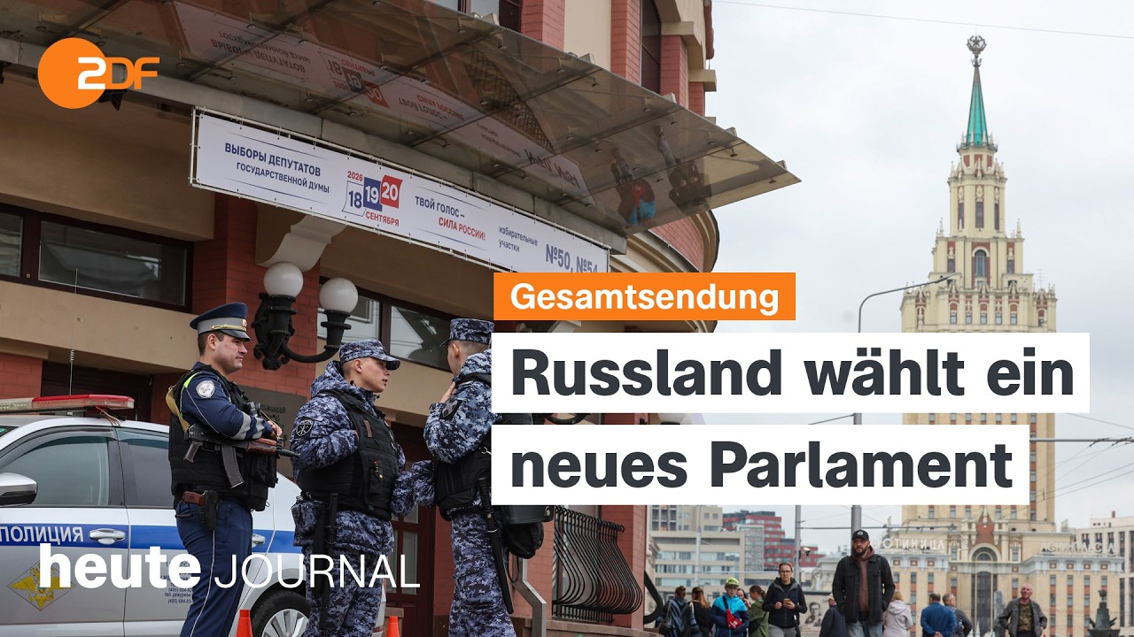 heute journal vom 19.09.2026 Russland w&auml;hlt Parlament, Wahlkampf in Mecklenburg-Vorpommern, Gr&ouml;nland