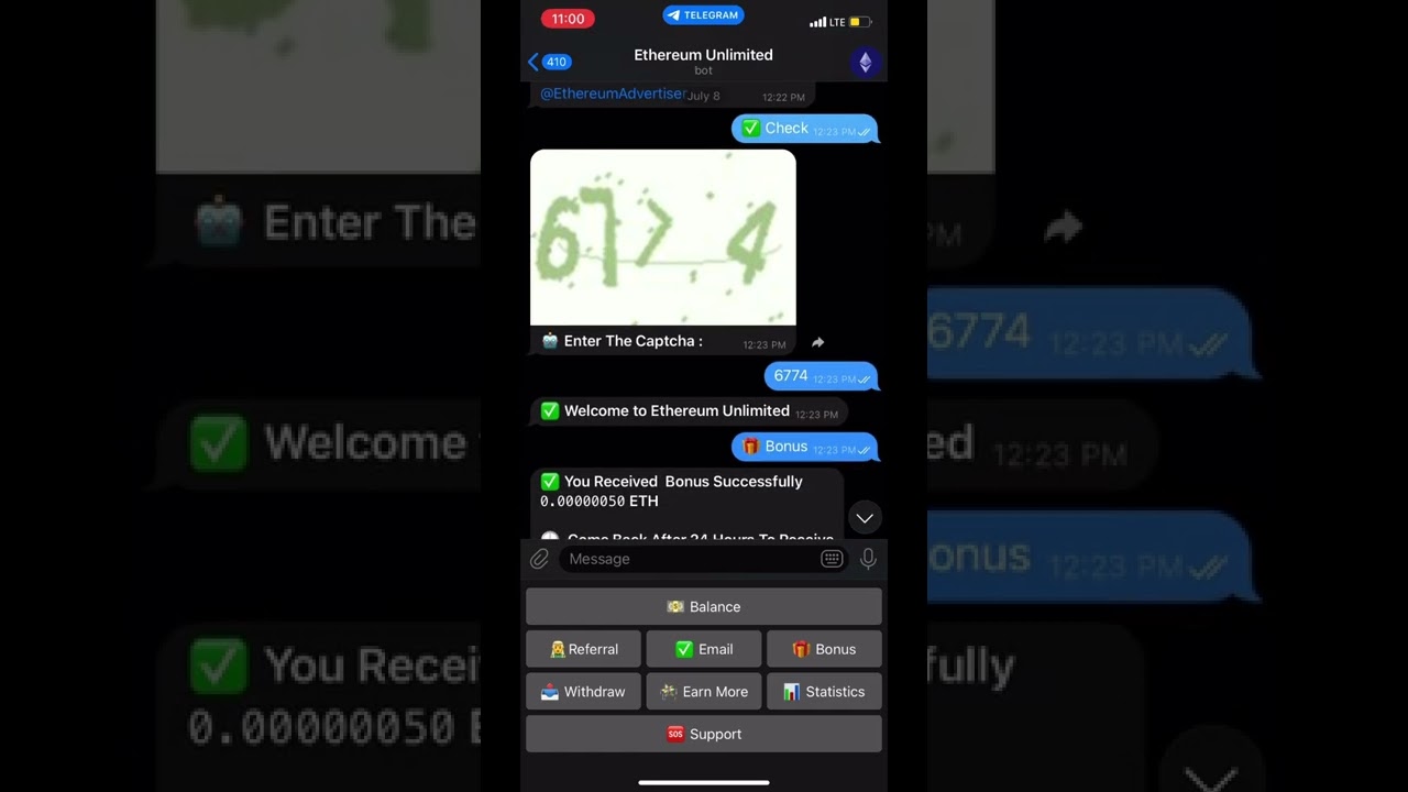Earn FREE ETH with this telegram bot 🤖✨