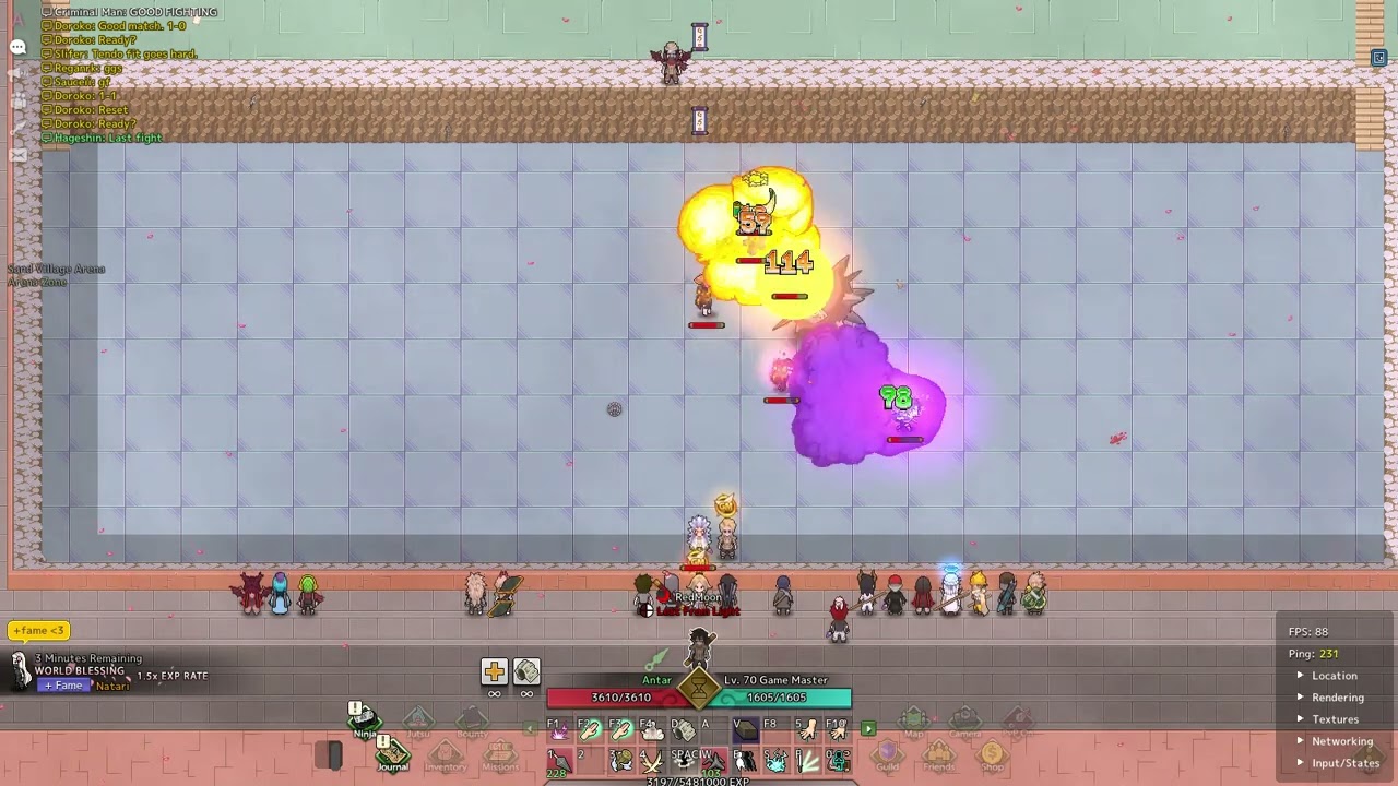 Sand  Chunin Exam 3v3 stage Nin Online