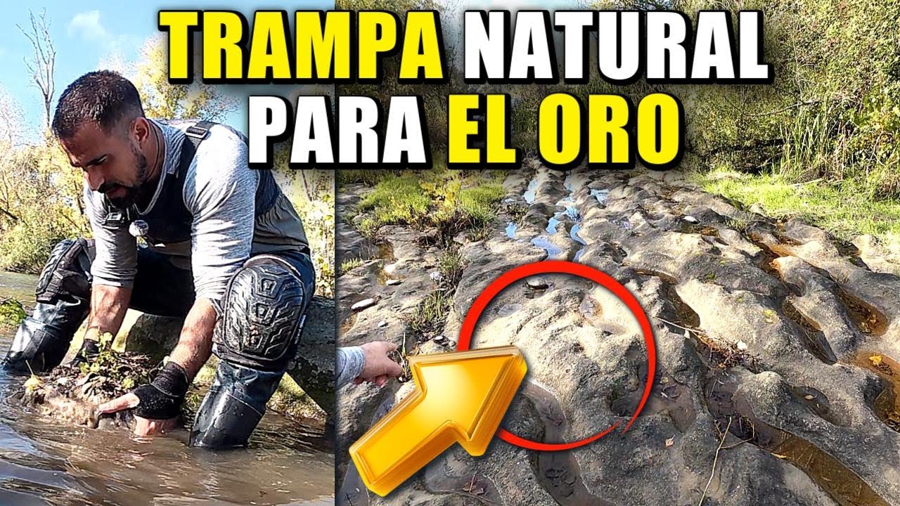 TRAMPAS NATURALES PERFECTAS PARA EL ORO EN LECHO DE ROCA