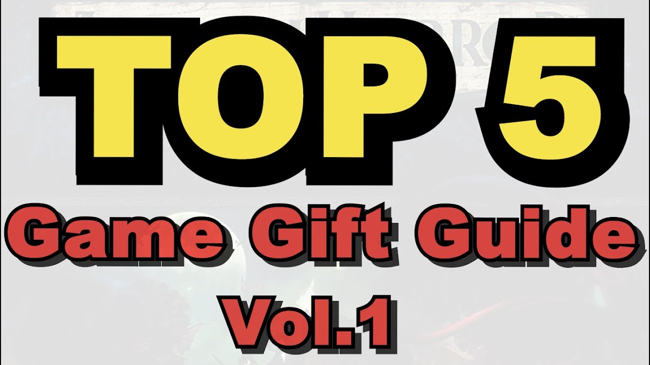 SMGSLT Top 5 - Game Gift Guide Vol.1