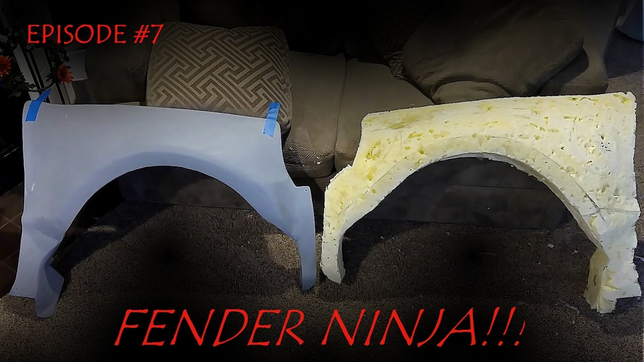 Fender Ninja!!! making a mirror image fender with a BIG knife!