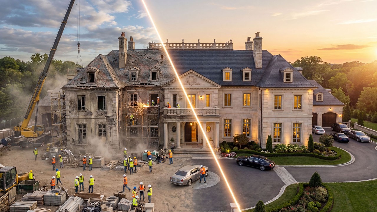 $100M Mansion Restoration | Abandoned to Ultra Luxury
