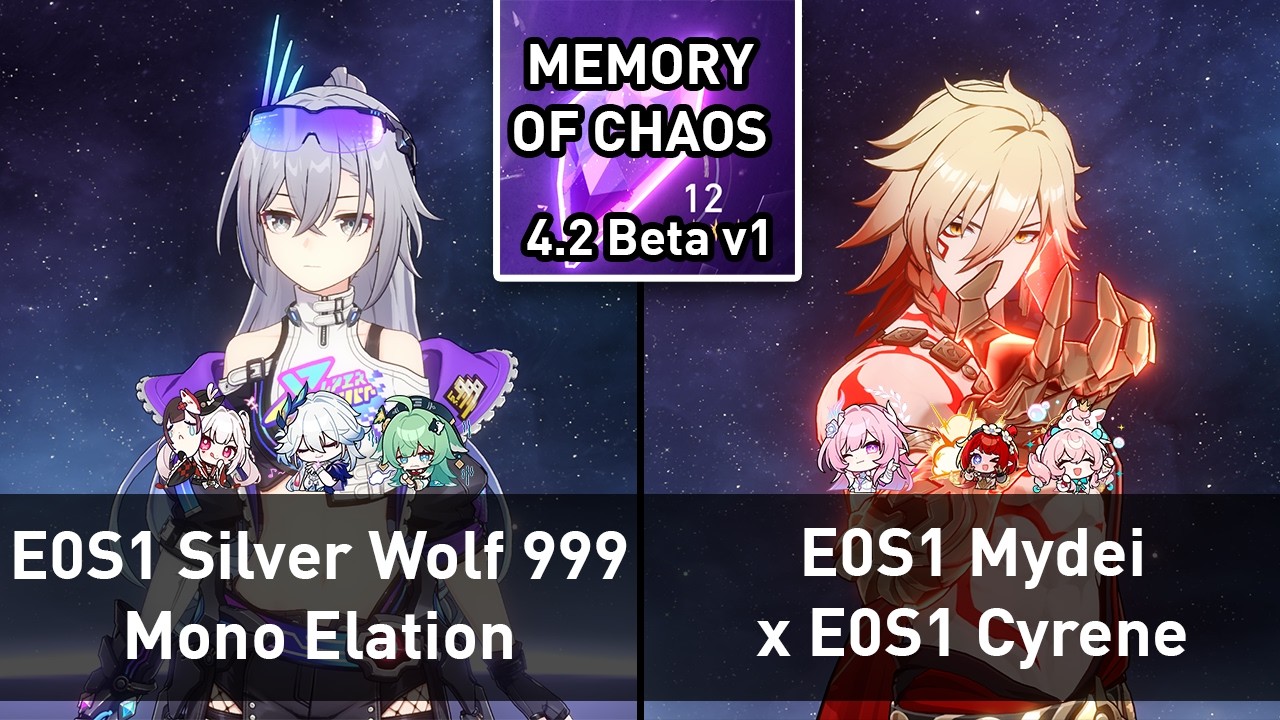 E0S1 Silver Wolf Lvl 999 VS E0S1 Mydei | WHO'S THE BEST IMG DPS? | Honkai: Star Rail 4.2 Beta v1