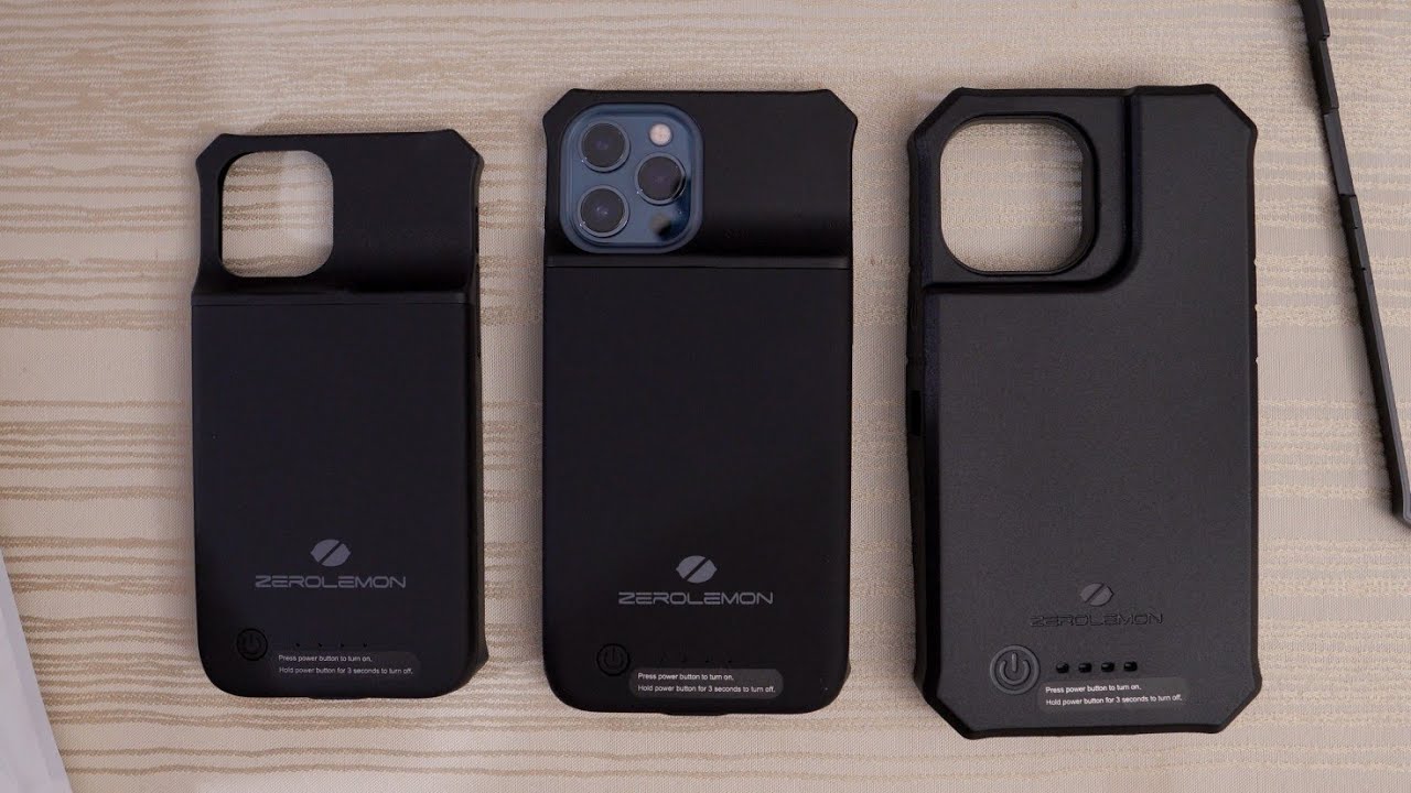 🚫🍋 ZeroLemon iPhone 12 Extended Battery Cases!