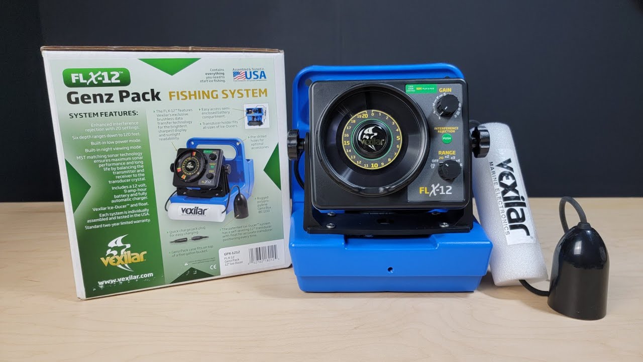 Vexilar FLX-12 unboxing and initial review.