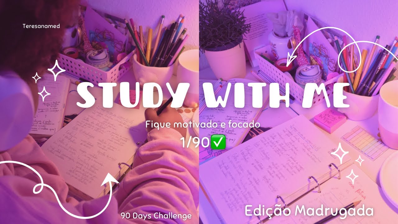 Estude comigo 📚📚. Concentração profunda por 1 hora