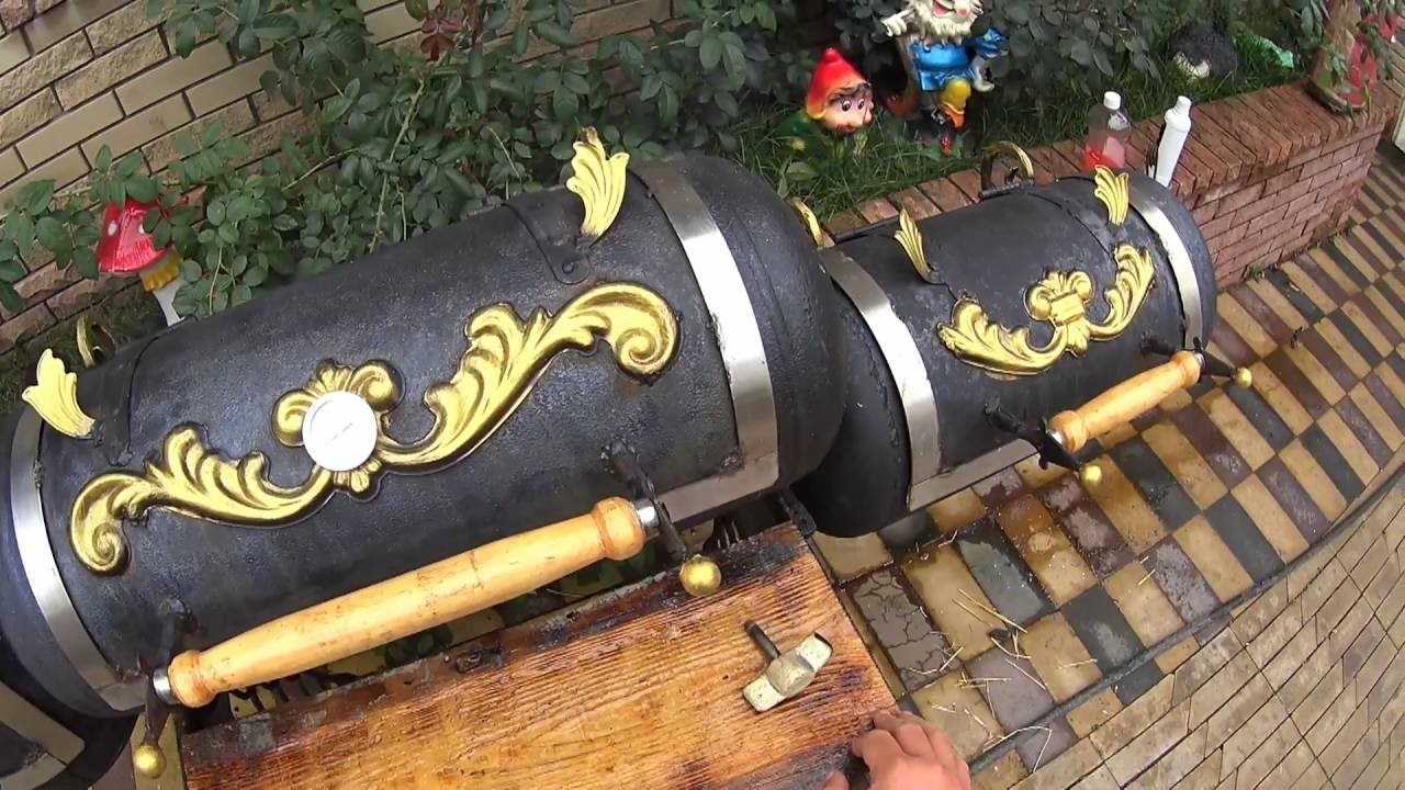 Супер гриль мангал барбекю коптильня из газового баллона 2 (Дневник рыболова) Super Smoker