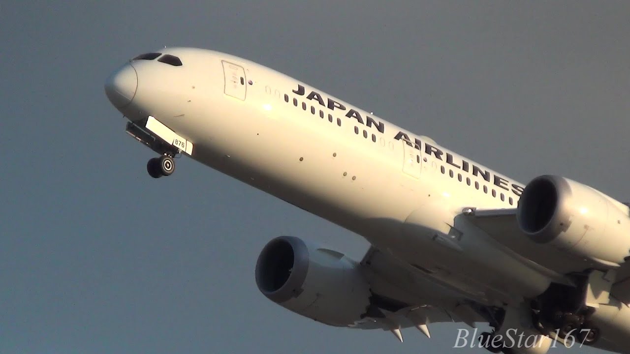 Japan Airlines Boeing 787-9 (JA876J) takeoff from KIX/RJBB (Osaka - Kansai) RWY 06R