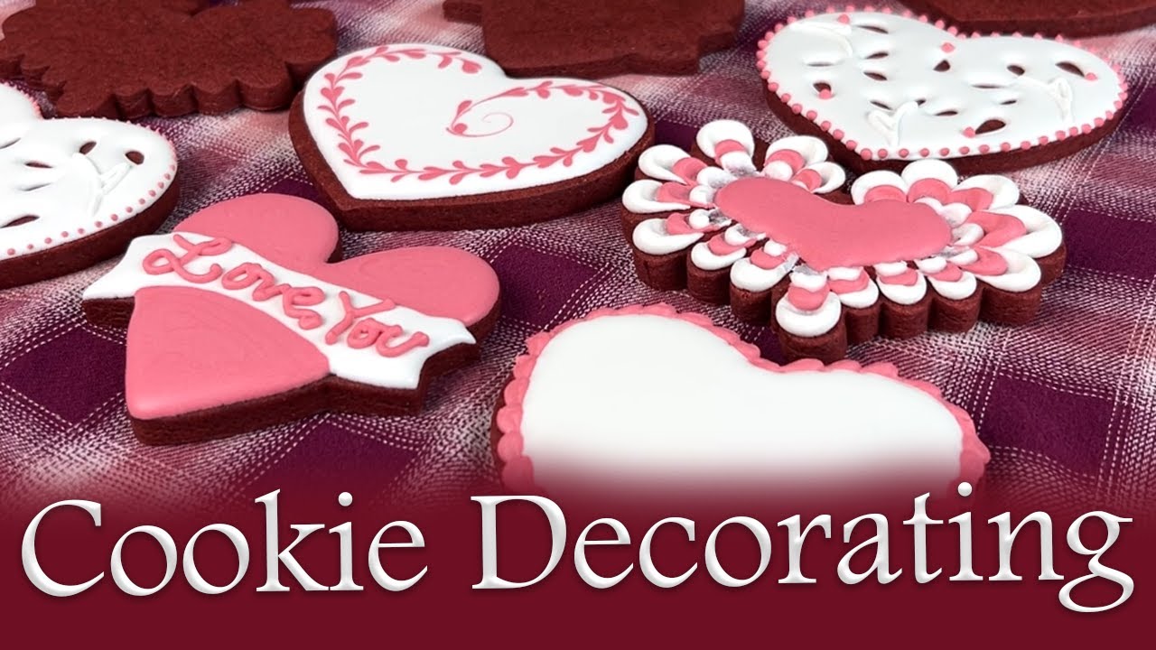 5 Different Techniques  Used to Decorate Red Velvet Cookies!