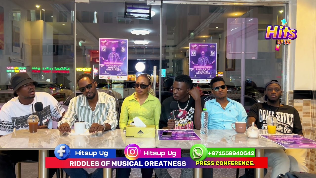 PRESS CONFERENCE MAGIC ESR & FRIENDS  RIDDLES OF MUSICAL GREATNESS #hitsupug #bobiwine #sb4media 