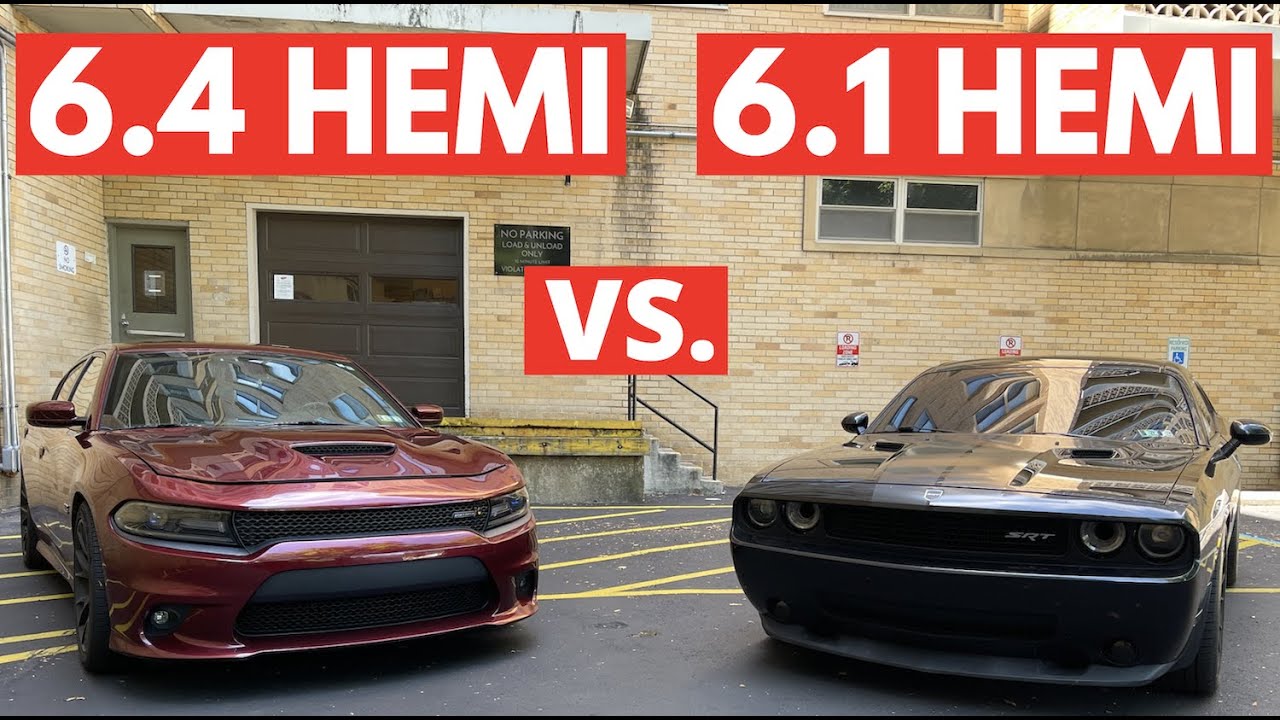 CHALLENGER SRT8 против SCATPACK CHARGER (6.1 против 6.4) *КТО БЫСТРЕЕ?!
