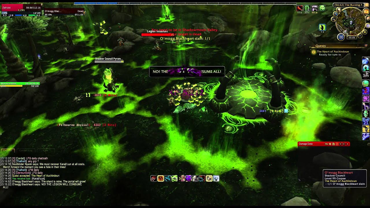 The Heart of Auchindoun WoW Quest In the Shadows of Auchindoun