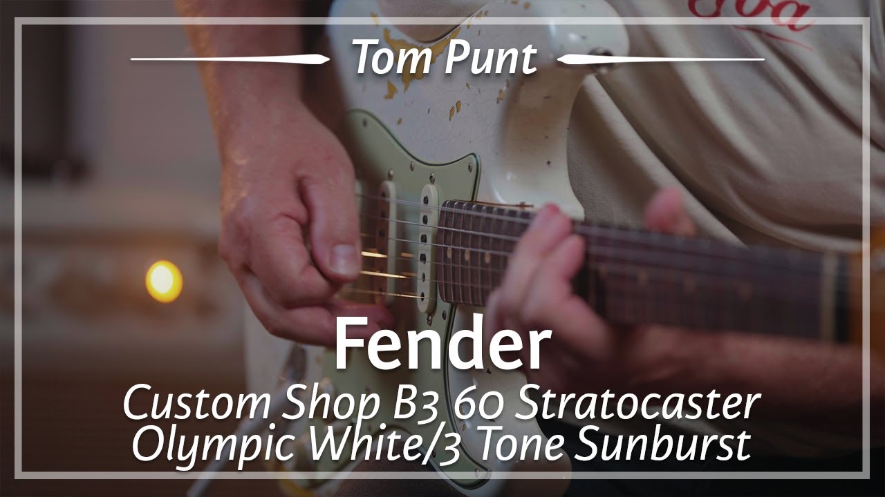 Fender Custom Shop 60 Stratocaster Heavy Relic Olympic White / Sunburst played by Tom Punt | Demo