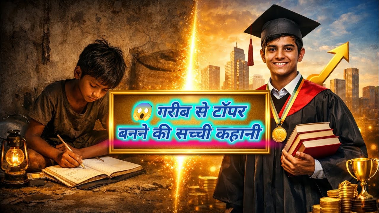 💯✅ गरीब से टॉपर बनने की सच्ची कहानी | #youtube life #kahani  