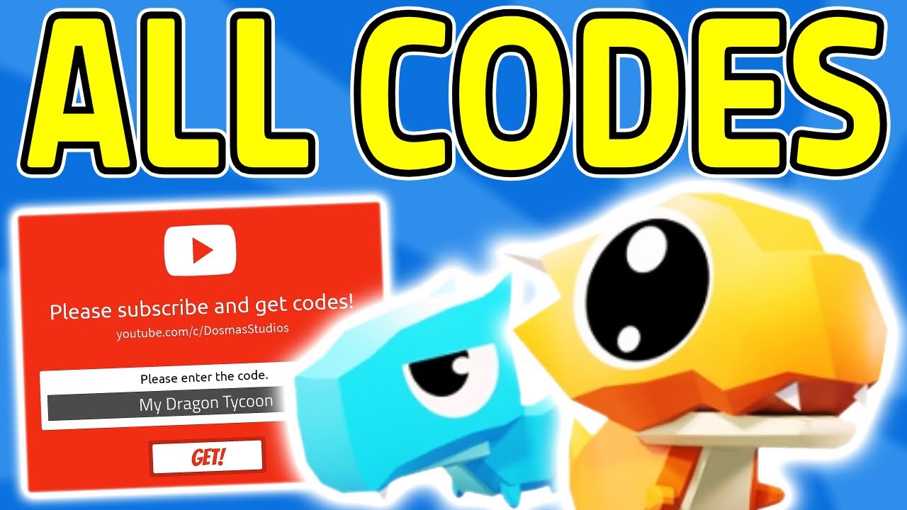 Roblox 💯[ALL CODES]💯 🐲My Dragon Tycoon🐲
