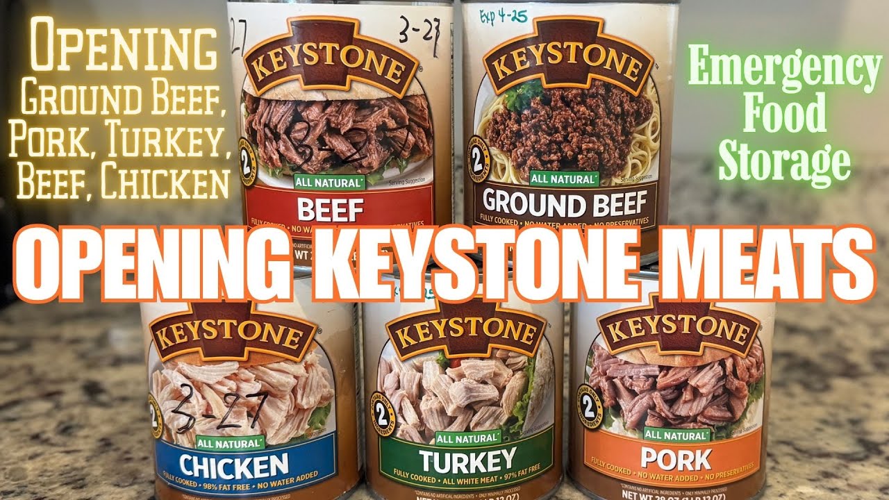 Открытие Keystone Canned Measuring: говяжий фарш, рубленая говядина, индейка, курица и свинина