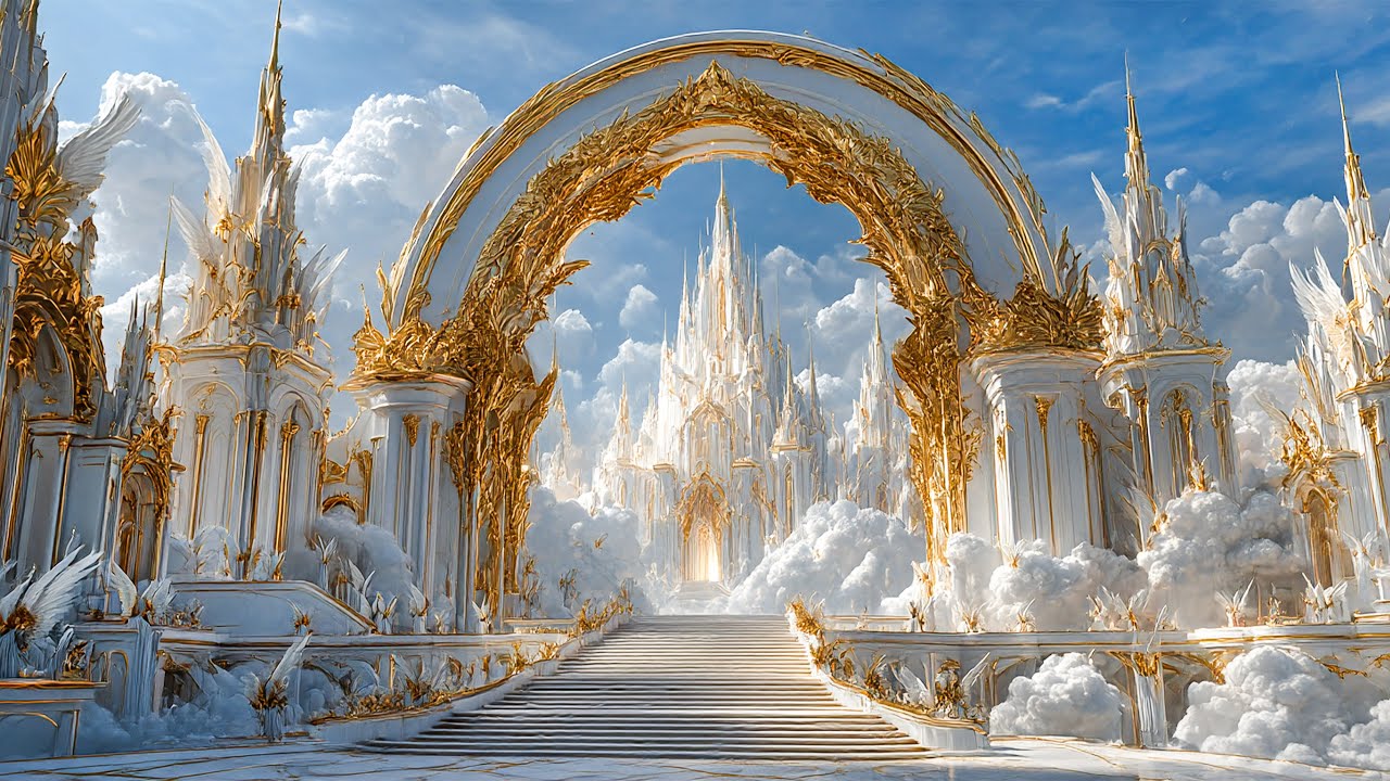 The Celestial Kingdom Above the Clouds | 4K Majestic Fantasy Realm