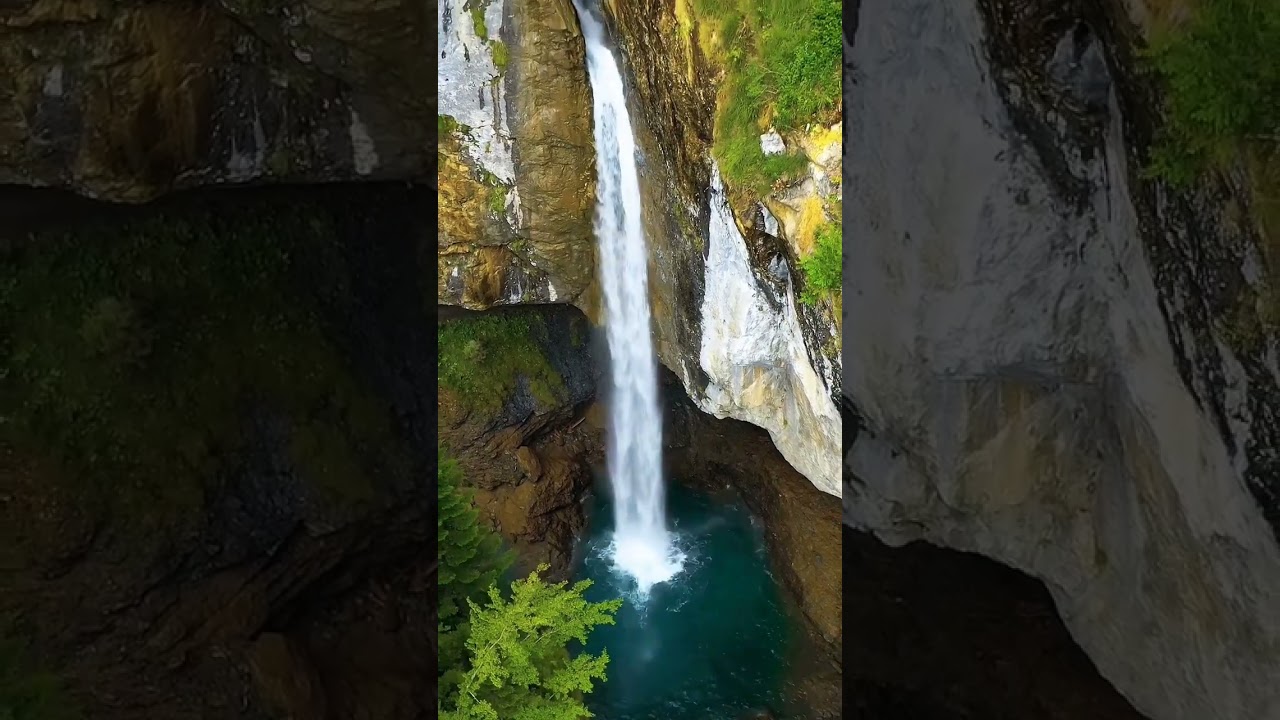 The most beautiful waterfall in Switzerland Berglistuberfall #shoort