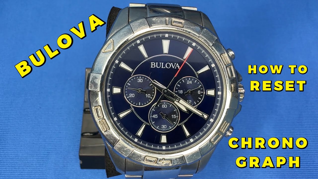 BULOVA 96A215 HOW TO CHRONOGRAPH RESET #pranavawatchgallery