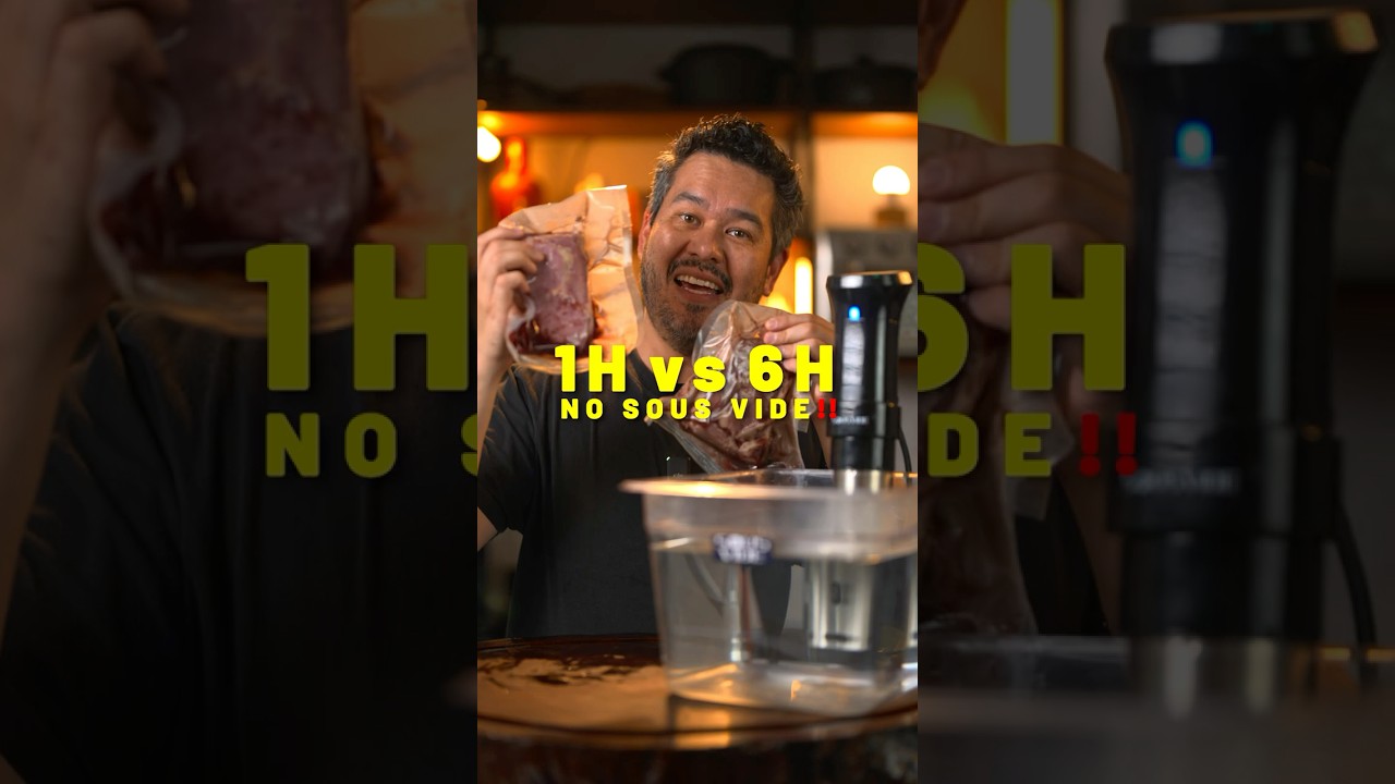 Steak de 1h VS 6 horas no Sous Vide! #SousVide #meat #churrasco