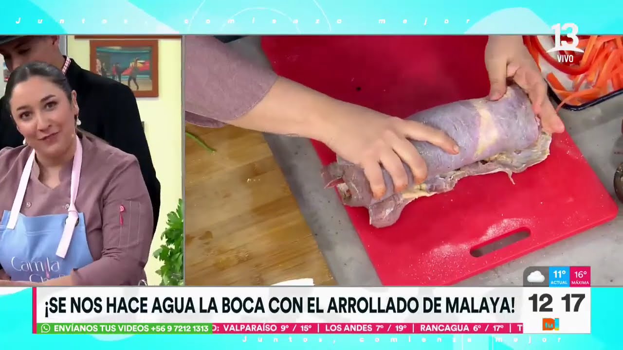 Cocina chilena: Preparamos arrollado de malaya | Tu Día | Canal 13