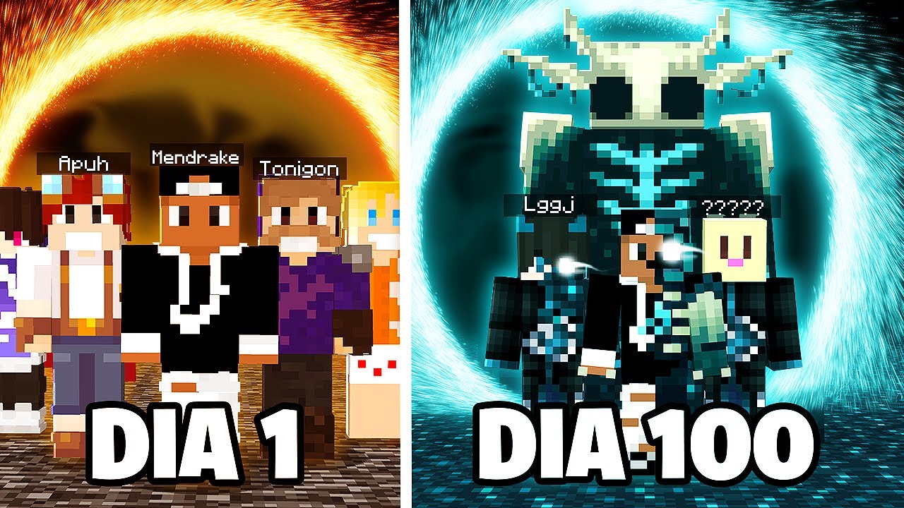 EU PASSEI 100 DIAS NAS S&Eacute;RIES DE MINECRAFT - O FILME