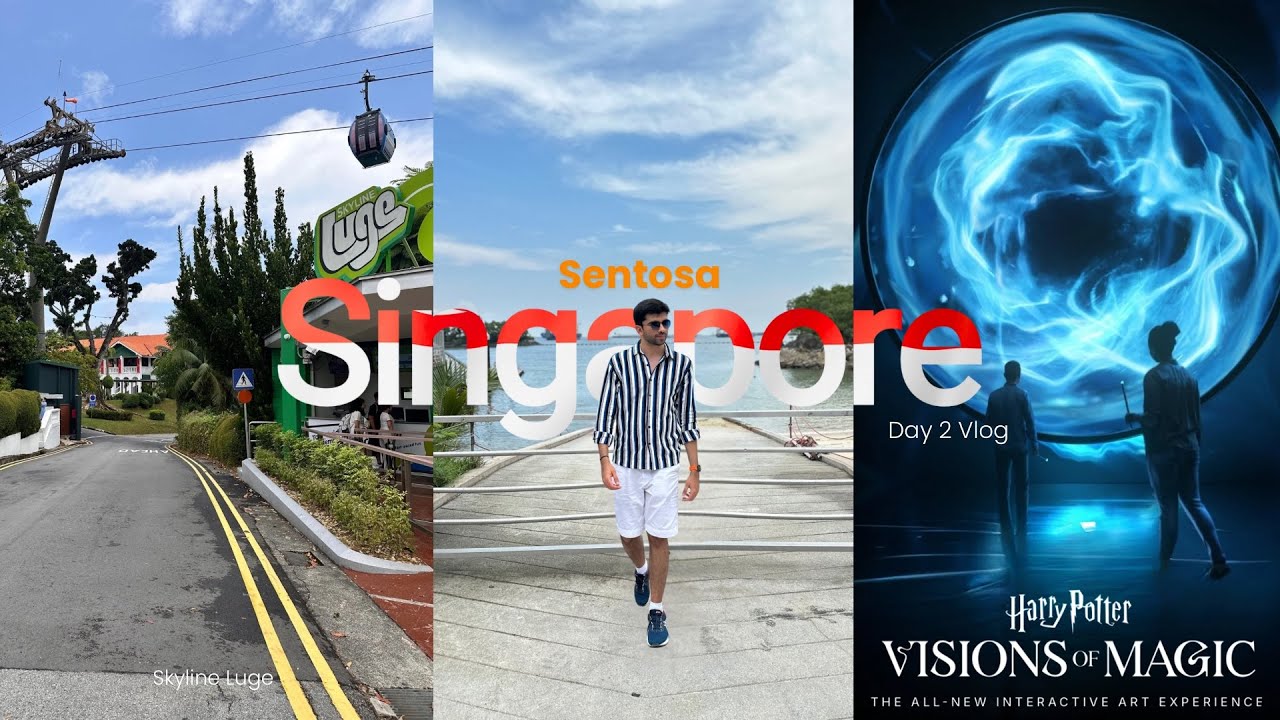 Racing Down Sentosa 🎢🏎️ + Potterhead Entering Harry Potter’s Magic World 🪄 | Sentosa Singapore Vlog