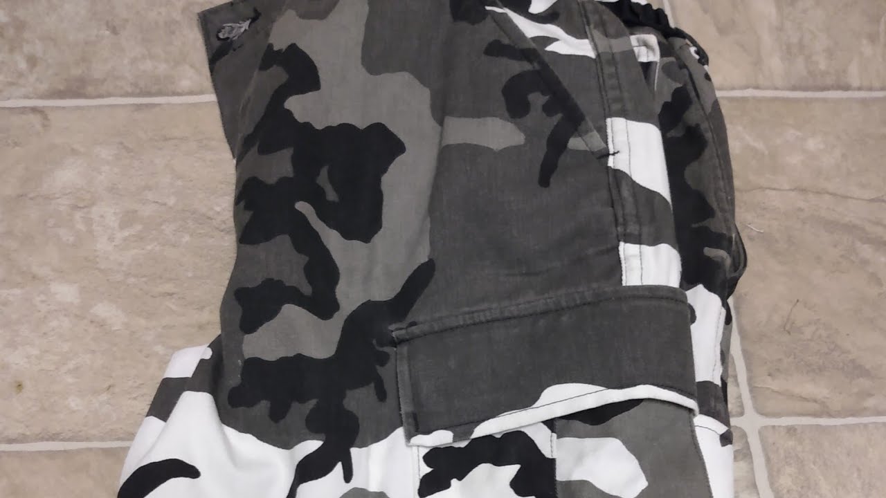 THE MILITARY SURPLUS #8- 90s UBRAN CAMO PANTS/ SNOW CAMO PANTS REVIEW!!!! FOUND AT GOODWILL FOR 5$!!