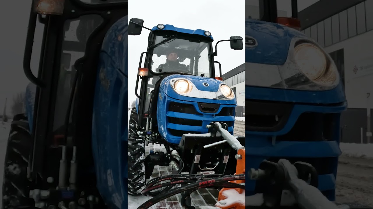 Compact LS Tractor: Mastering Snow Removal ❄️🚜 #SnowPlowing #wintermaintenance