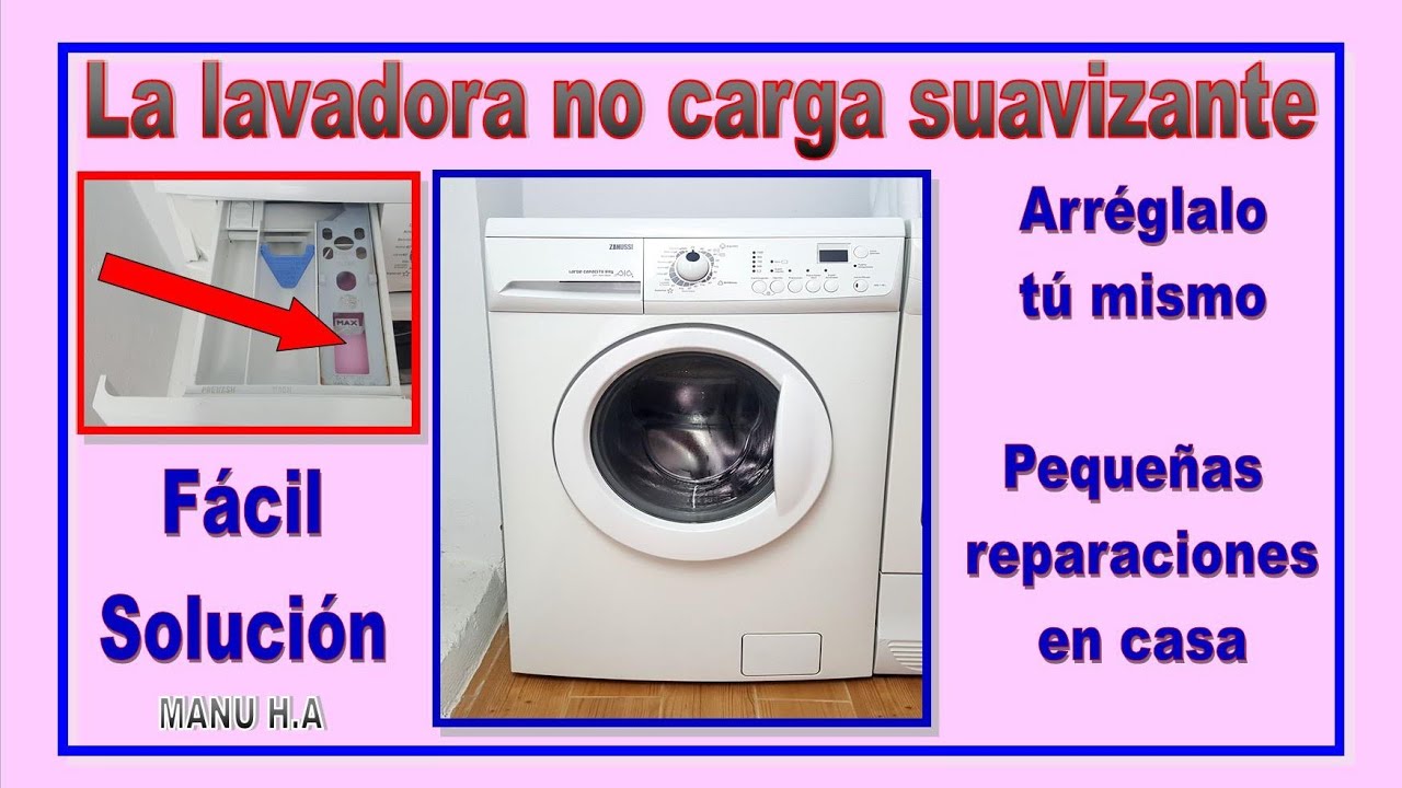 La lavadora no carga el suavizante, avería