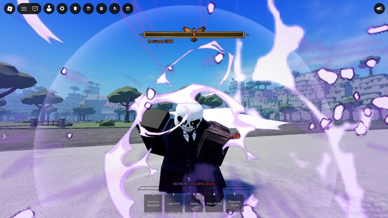 Jump Showdown Plasmatic Throw Vs Cursed Child Boss