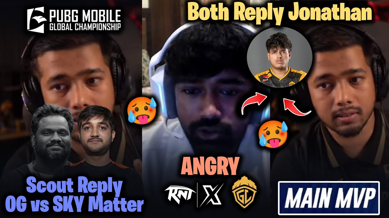 SCOUT MVP Reply JONATHAN😲 Reacts OG vs SKYESPORTS CEGC Slot CONTROVERSY🥵 NEYOO ANGRY RNTX vs GODL