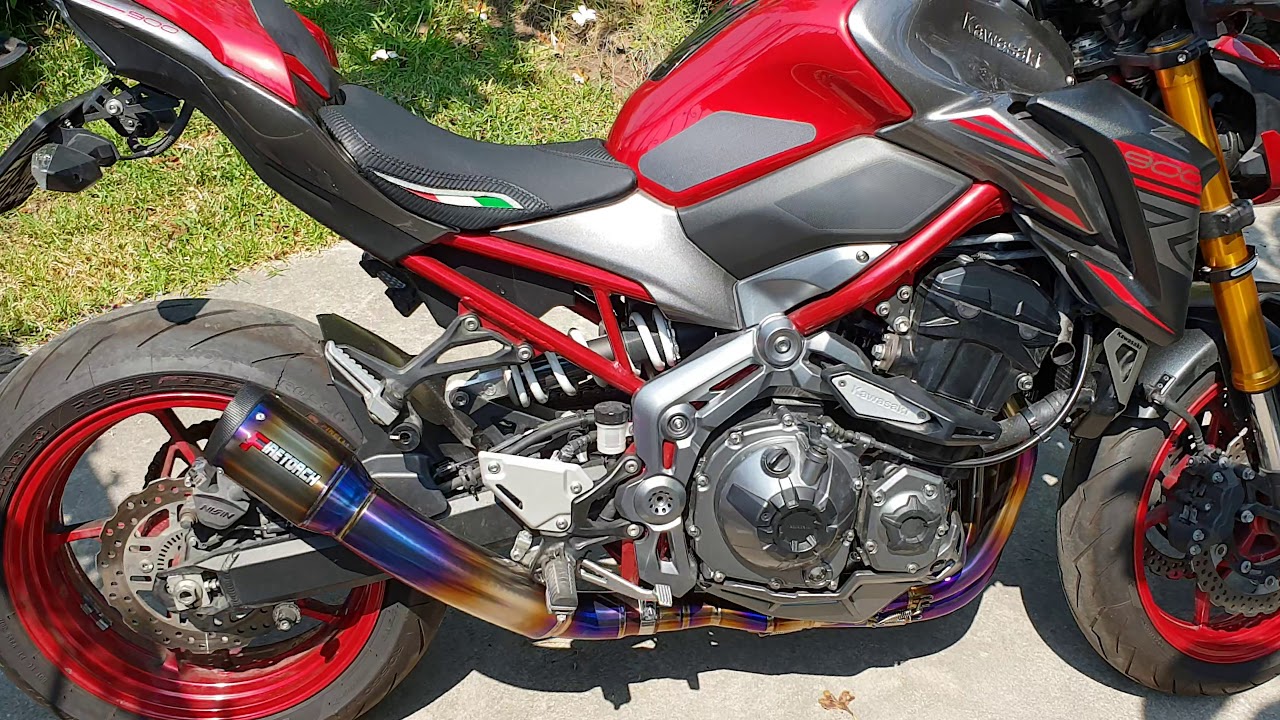 Firetorch Titanium full exhaust on Kawasaki Z900