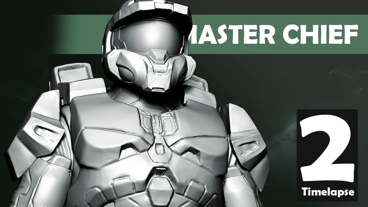 MASTER CHIEF (Halo) | Zbrush Sculpt Timelapse 2 | Sergio Hualde