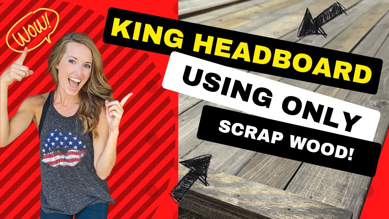 DIY King Headboard Rustic Wood