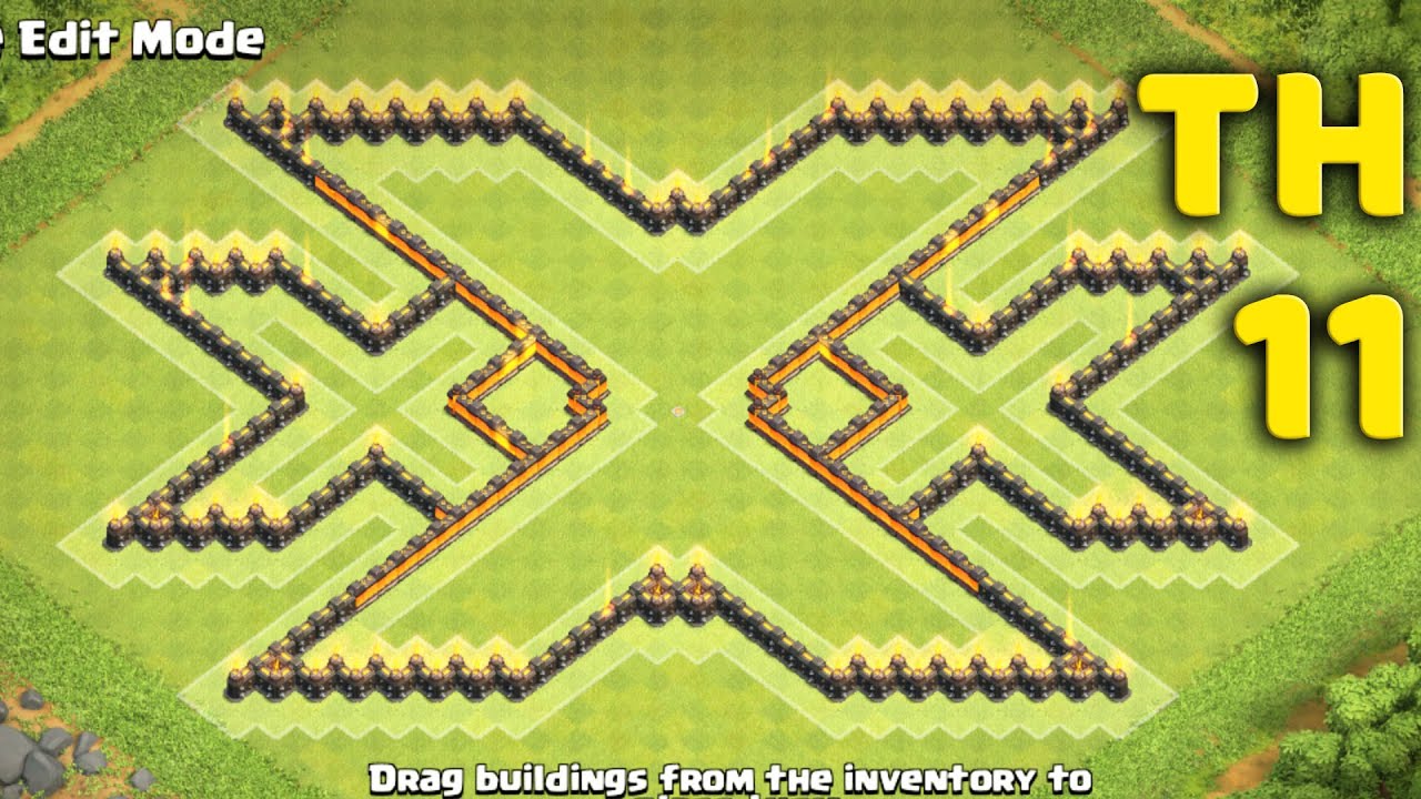 Town Hall 11 Troll Base Design Triple X (xXx) - Clash of Clans (COC TH11)