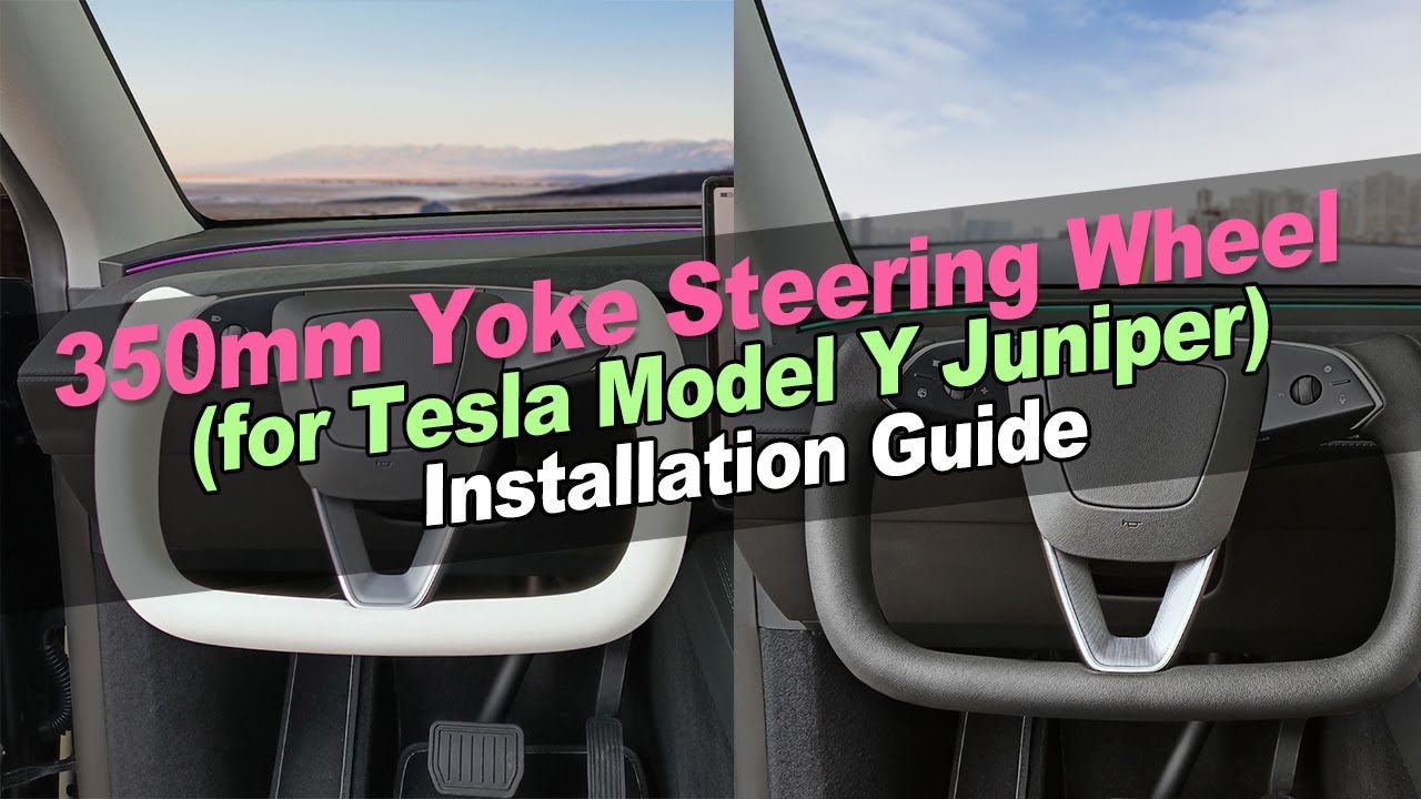 for Tesla Model Y Juniper Yoke Steering Wheel Heating Cable Customized Retrofit Installation Guide