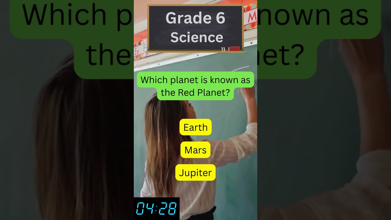 Grade 6 Science Quiz 15 seconds
