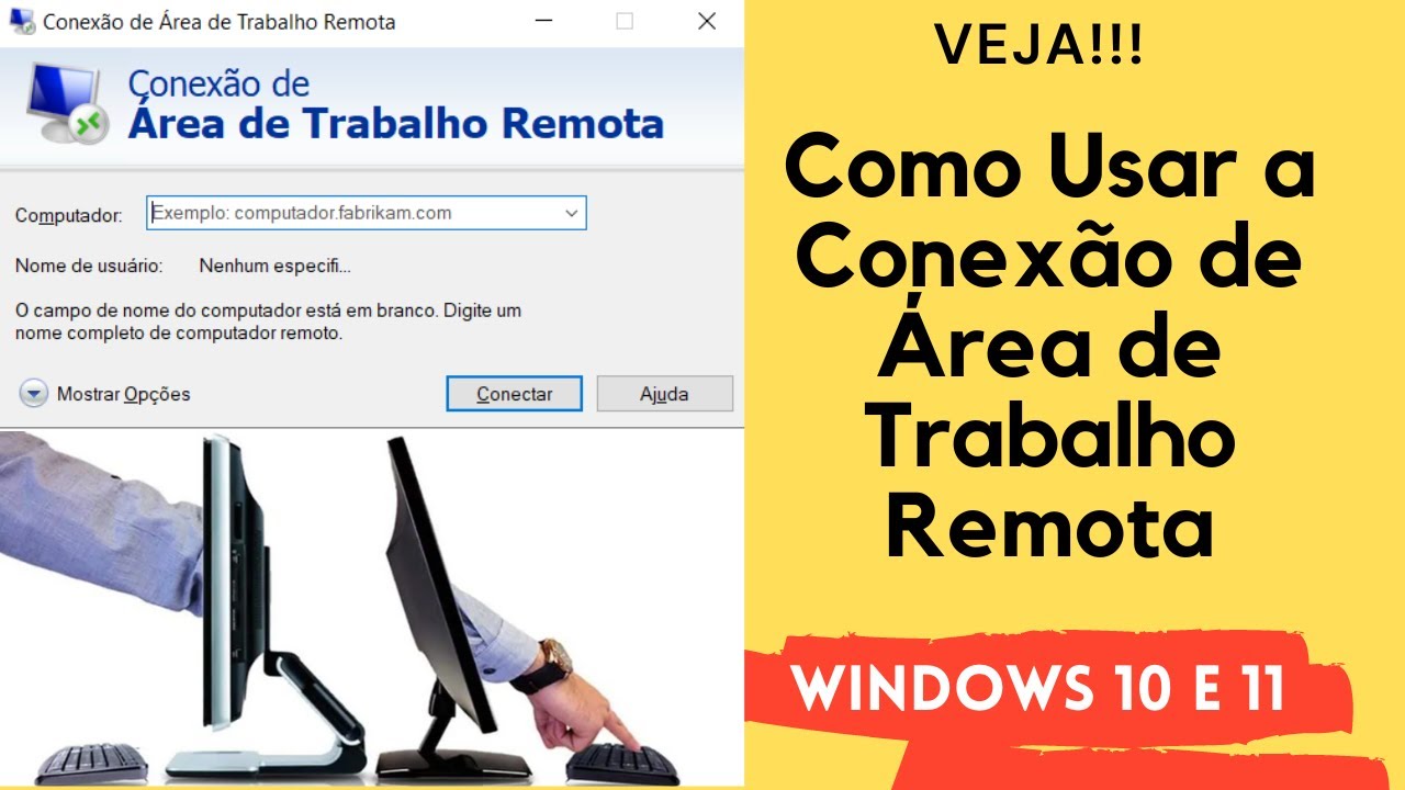 Como Usar a Conexão de Área de Trabalho Remota