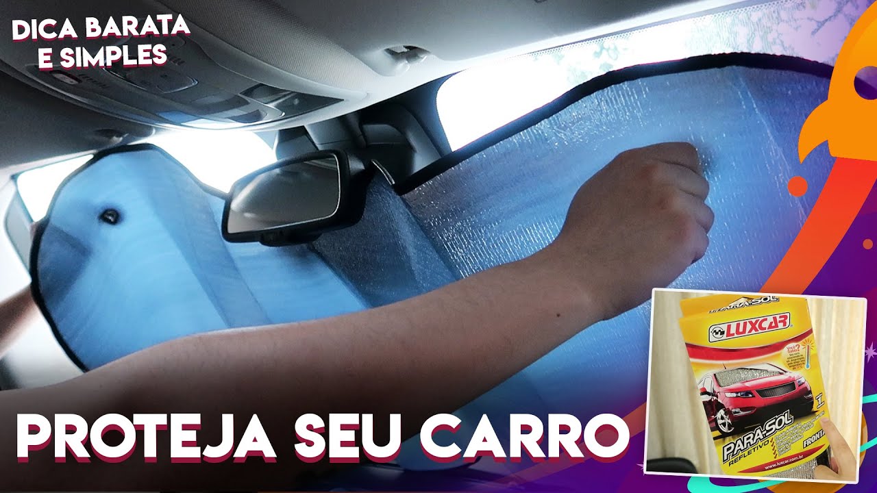 PARA SOL LUXCAR: COMO INSTALAR PROTETOR SOLAR NO CARRO? (UNBOXING COMPLETO)